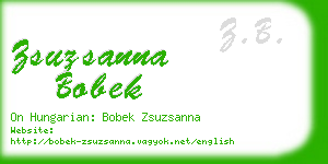 zsuzsanna bobek business card